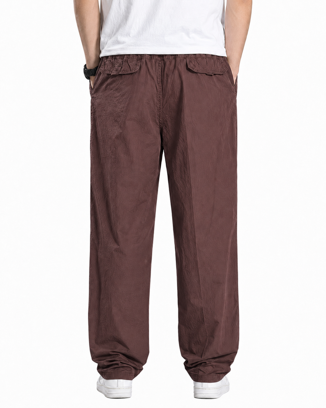 Fabripple Men's Coffee Casual Trousers