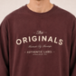 Men's Coffee Printed Oversized Full Sleeve T-Shirt