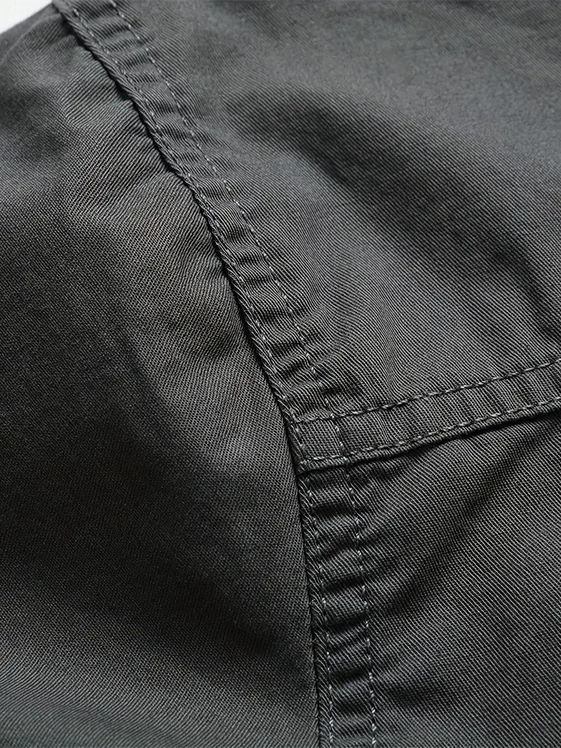 Men’s Cargo Jacket Shirt | 100% Cotton | 2 Pocket Utility Overshirt | Casual & Outdoor Wear | Breathable & Lightweight Fabric
