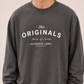 Men's Dark Grey Printed Oversized Full Sleeve T-Shirt