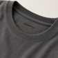 Men's Dark Grey Printed Oversized Full Sleeve T-Shirt