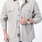 Men’s Khaki Utility Casual Full Sleeve Shirt