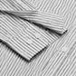 Men’s Grey & White Vertical Striped Full Sleeve Casual Shirt