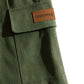Men’s Green Ribbed Texture Shorts – Relaxed Fit Casual Cargo Style Shorts