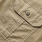 Men’s Cargo Jacket Shirt | 100% Cotton | 2 Pocket Utility Overshirt | Casual & Outdoor Wear | Breathable & Lightweight Fabric