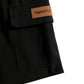 Men’s Black Ribbed Casual Shorts – Premium Textured Summer Shorts