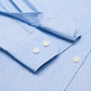 Men’s Light Blue & White Vertical Striped Full Sleeve Casual Shirt