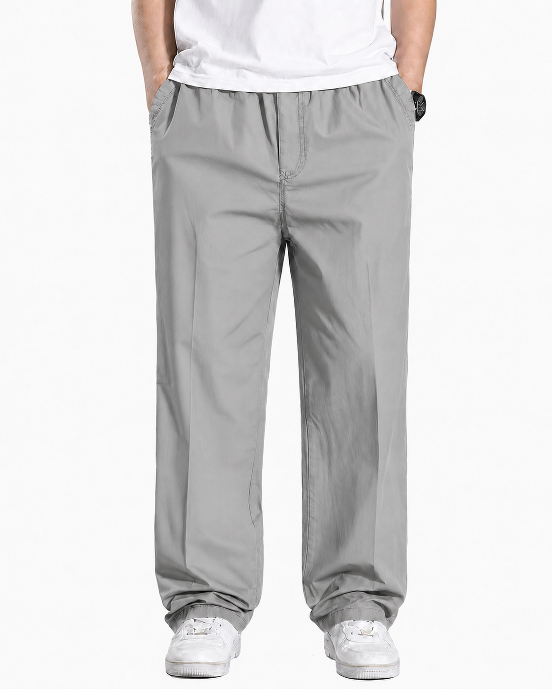 Fabripple Men's Black Casual Trousers