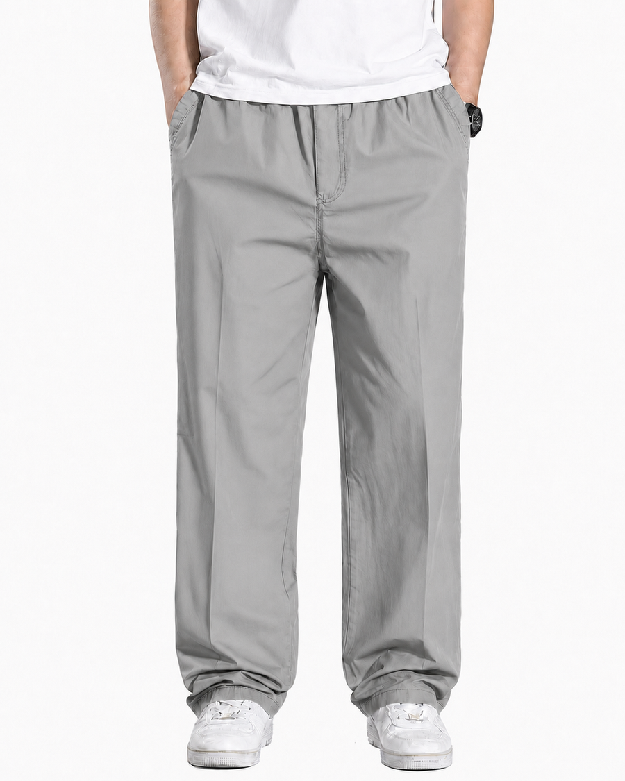 Fabripple Men's Black Casual Trousers
