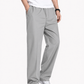 Fabripple Men's Light Grey Casual Trousers