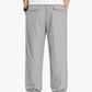 Fabripple Men's Light Grey Casual Trousers