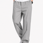 Fabripple Men's Light Grey Casual Trousers
