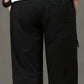 Men’s Black Utility Capri Shorts – Relaxed Fit Casual Below Knee Shorts