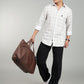 Men’s Elegant White Checked Casual Shirt – Premium Plaid Full Sleeve Shirt