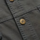 Men’s Cargo Jacket Shirt | 100% Cotton | 2 Pocket Utility Overshirt | Casual & Outdoor Wear | Breathable & Lightweight Fabric