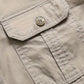 Men’s Cargo Jacket Shirt | 100% Cotton | 2 Pocket Utility Overshirt | Casual & Outdoor Wear | Breathable & Lightweight Fabric