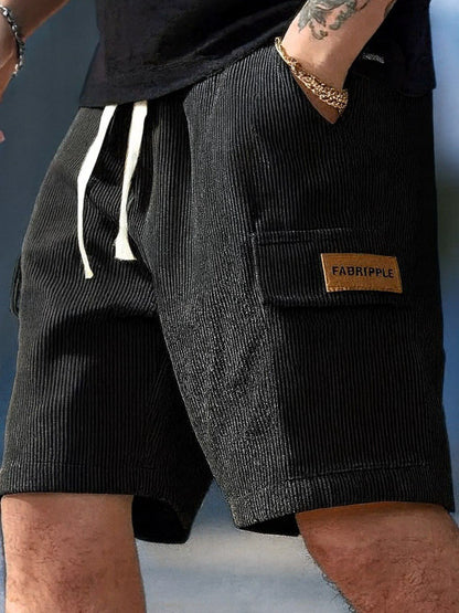 Men’s Grey Textured Relaxed Fit Shorts – Premium Casual Summer Shorts