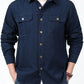 Men’s Cargo Jacket Shirt | 100% Cotton | 2 Pocket Utility Overshirt | Casual & Outdoor Wear | Breathable & Lightweight Fabric