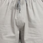 Men’s Light Grey Utility Capri Shorts – Relaxed Fit Casual Below Knee Shorts