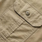 Men’s Khaki Utility Casual Shirt – Premium Full Sleeve Relaxed Fit Shirt