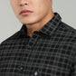 Men’s Elegant Black Checked Casual Shirt – Premium Plaid Full Sleeve Shirt