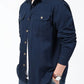 Men’s Cargo Jacket Shirt | 100% Cotton | 2 Pocket Utility Overshirt | Casual & Outdoor Wear | Breathable & Lightweight Fabric