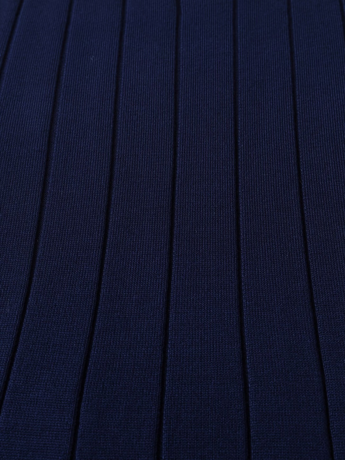 Men's Navy Blue Textured Knitted T-Shirt