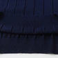 Men's Navy Blue Textured Knitted T-Shirt