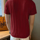 Men's Maroon Textured Knitted T-Shirt