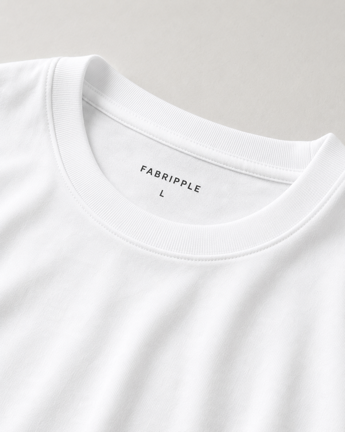 Men's White Printed Oversized Full Sleeve T-Shirt