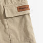 Men’s Beige Corduroy Cargo Shorts – Premium Relaxed Fit Casual Shorts
