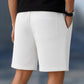 Men’s Off White Textured Casual Shorts – Premium Waffle Knit Summer Shorts