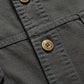 Men’s Green Utility Casual Shirt – Premium Full Sleeve Relaxed Fit Shirt