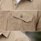 Men’s Khaki Utility Casual Full Sleeve Shirt