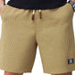 Men’s Khaki Waffle Texture Shorts – Relaxed Fit Casual Summer Shorts