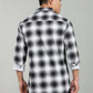 Men’s Black & White Checked Casual Shirt – Premium Plaid Full Sleeve Shirt