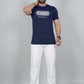 Men’s White Los Angeles Printed Textured T-Shirt