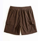 Men’s Brown Ribbed Casual Shorts – Premium Textured Summer Shorts