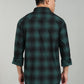 Men’s Green Black Checked Casual Shirt – Premium Plaid Full Sleeve Shirt