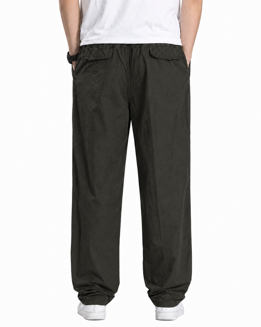 Fabripple Men's Olive Green Casual Trousers