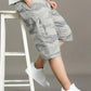Men’s Grey Camouflage Cargo Shorts – Premium Utility Casual Shorts