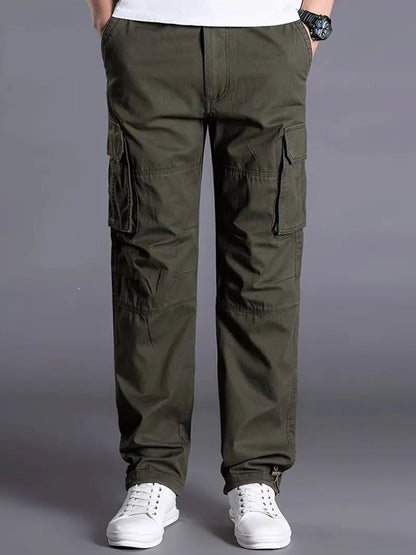 Fabripple Men’s Olive Green Utility Cargo Pants