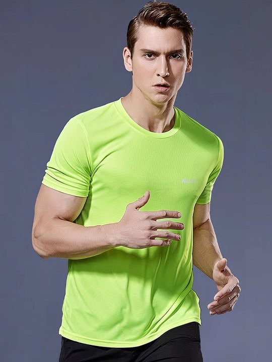 Men's Black Dry Fit Sports T-Shirt