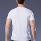 Fabripple Men's White Dry Fit Sports T-Shirt