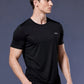 Men's Black Dry Fit Sports T-Shirt