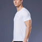 Fabripple Men's White Dry Fit Sports T-Shirt