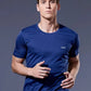 Men's Navy Blue Dry Fit Sports T-Shirt