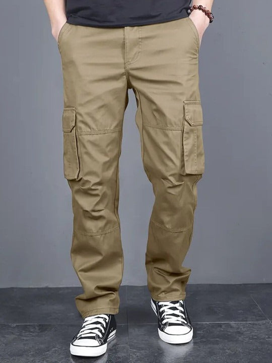 Fabripple Men’s Black Utility Cargo Pants