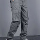 Fabripple Men’s Grey Utility Cargo Pants