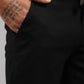Men’s Black Relaxed Fit Drawstring Trousers